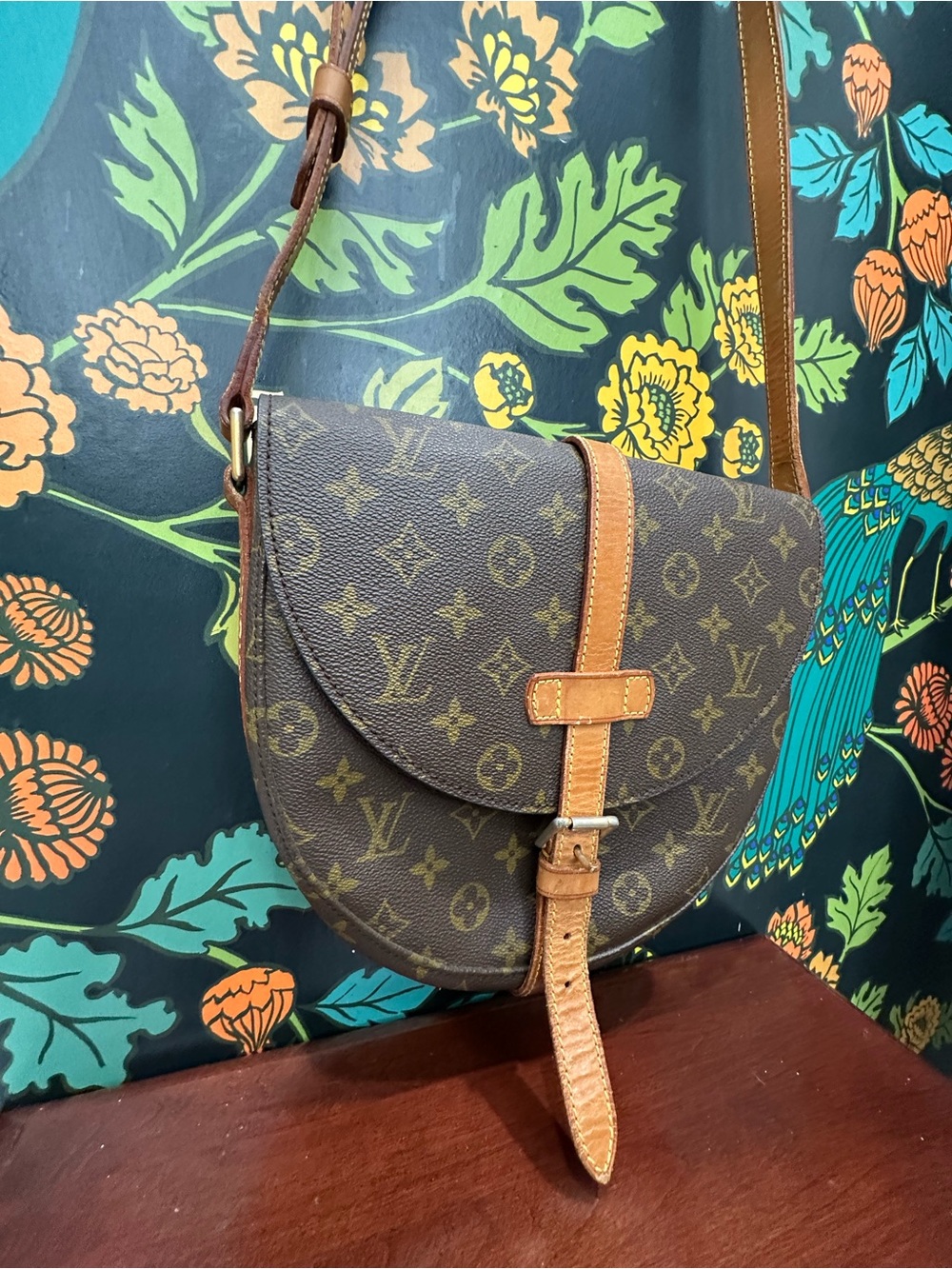 Louis Vuitton Vintage Chantilly PM Monogram Crossbody Saddle Bag France COA - Picture 6 of 15